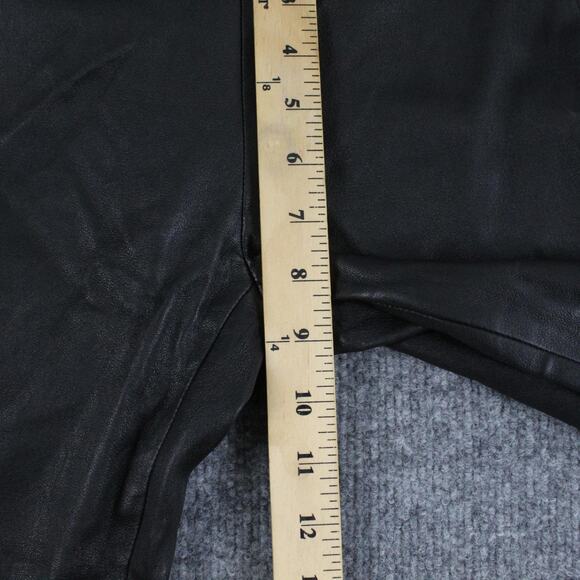 Mackage Pants Womens 4 S Genuine Lamb Leather Skinny Black Moto Biker Riding - Picture 7 of 13